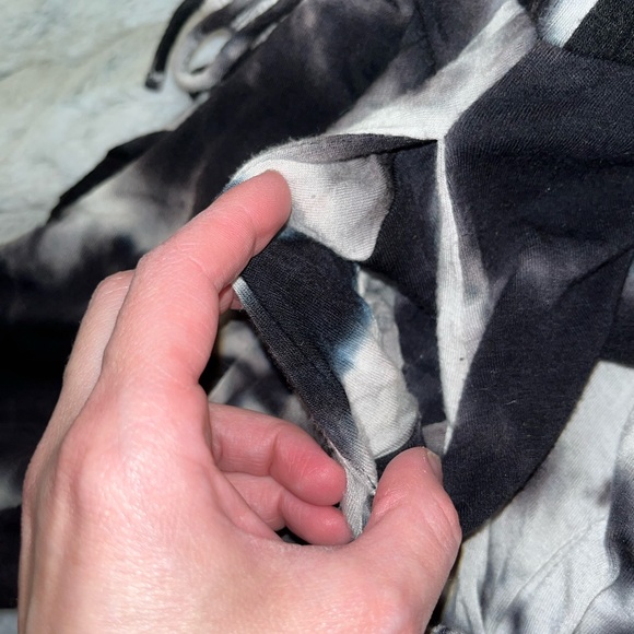 Whiteroom & Cactus Black White Tie Dye Basic Knit Joggers- small - Picture 4 of 9